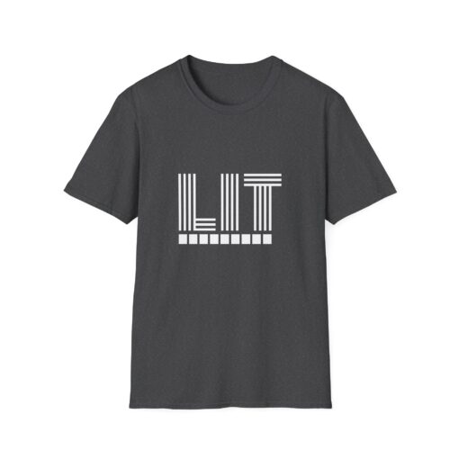 Unisex Softstyle T-Shirt says Lit - Image 13