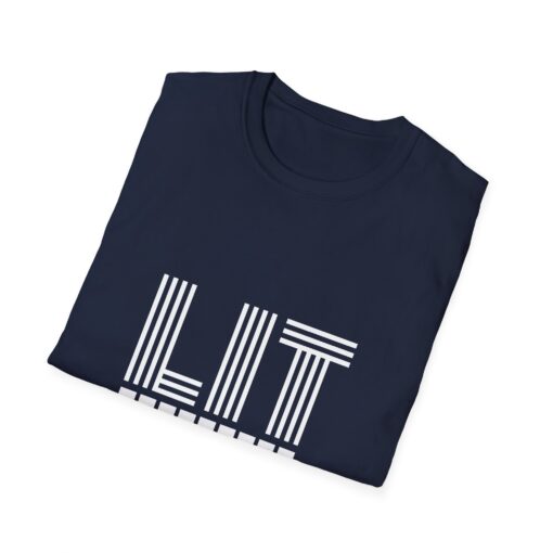 Unisex Softstyle T-Shirt says Lit - Image 24