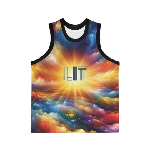 Unisex Basketball Jersey Broadcasts Positivity with the Word Lit