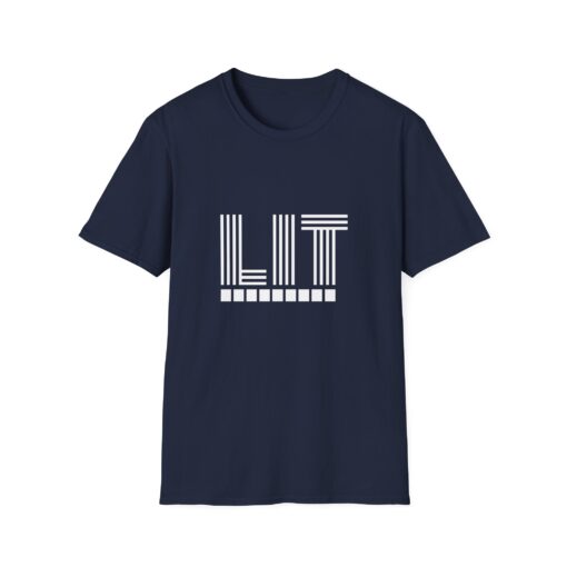 Unisex Softstyle T-Shirt says Lit - Image 21