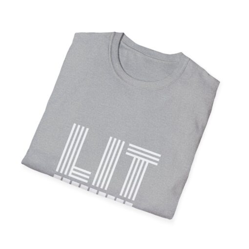 Unisex Softstyle T-Shirt says Lit - Image 4