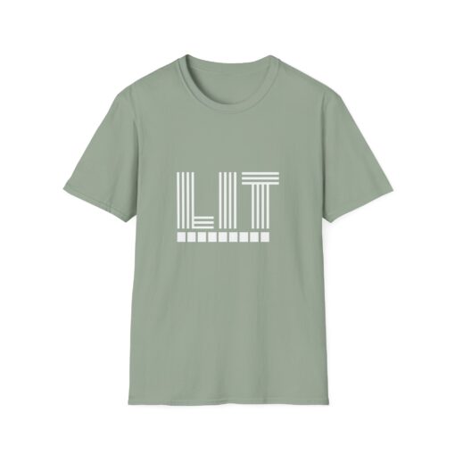 Unisex Softstyle T-Shirt says Lit - Image 9