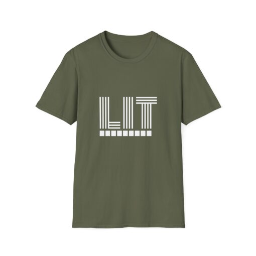 Unisex Softstyle T-Shirt says Lit - Image 5