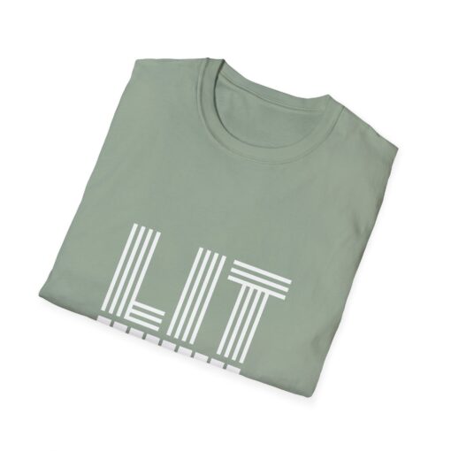 Unisex Softstyle T-Shirt says Lit - Image 12