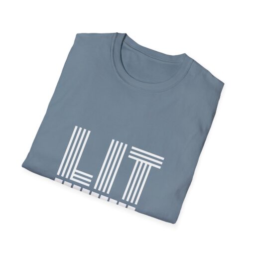 Unisex Softstyle T-Shirt says Lit - Image 20