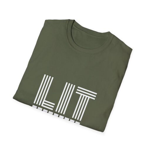 Unisex Softstyle T-Shirt says Lit - Image 8